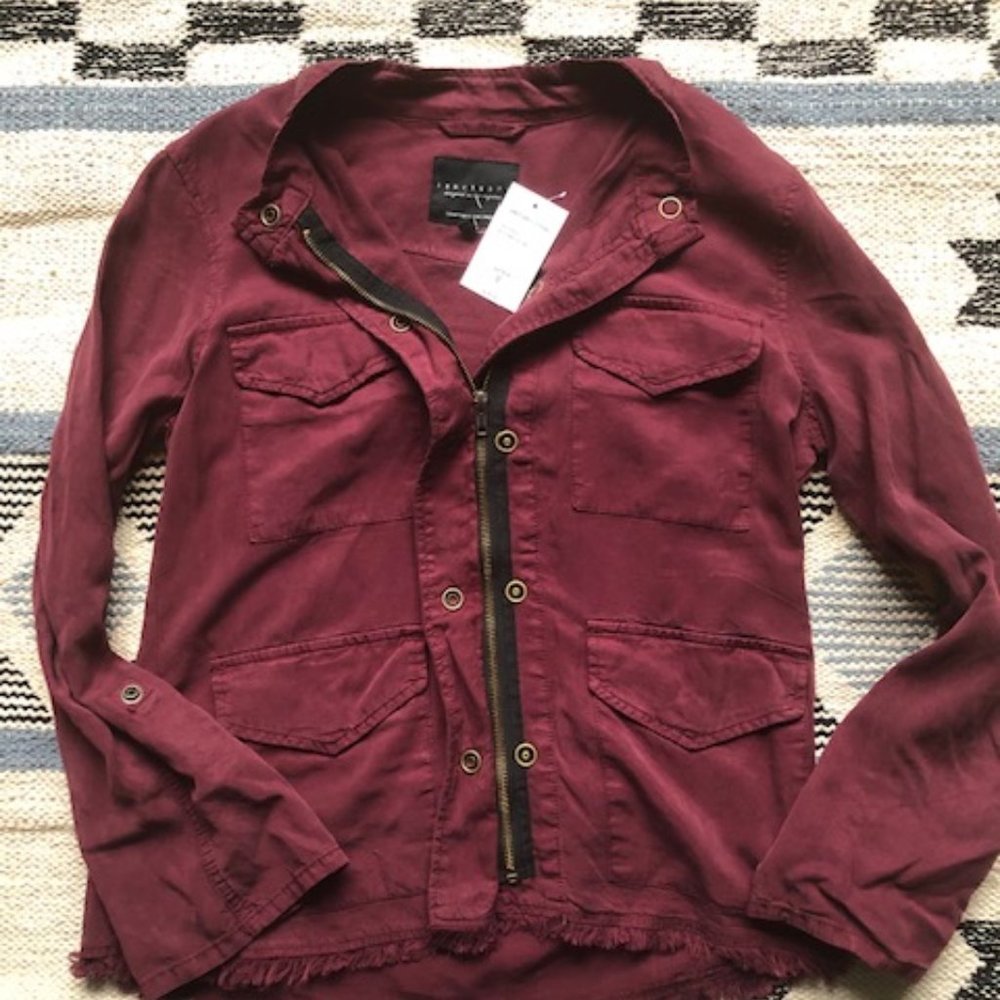 Sanctuary dark red shirt jacket - Small